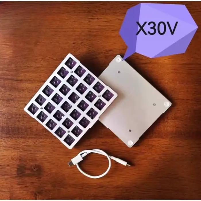 Kit de clavier filaire X30V, clavier ergonomique personnalisé Planck à commutation à chaud, clavier 