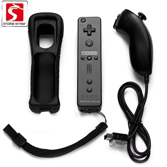Contrôleurs STORM WYRM compatibles pour wii et Wii U avec Motion Plus intégré, contrôleur avec coque