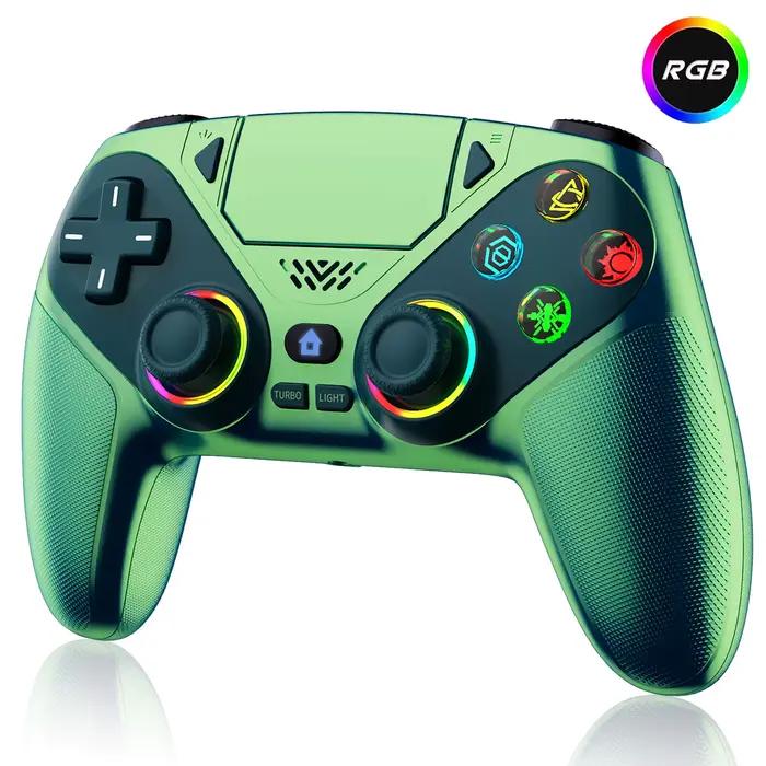 Manette de jeu sans fil pour Playstation 5 PS5/PS5 Pro/Slim/PC avec effets Hall RGB, joystick de con
