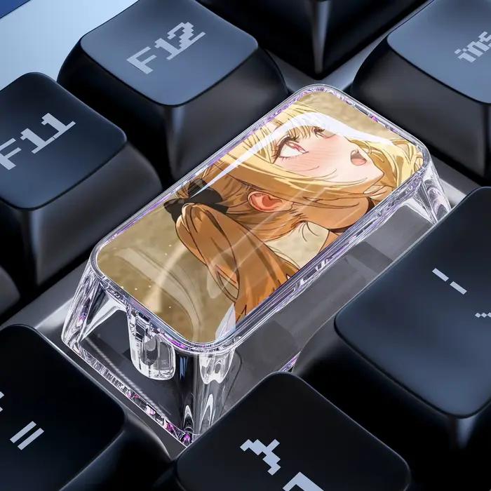 Keycap de remplacement 2U translucide pour clavier mécanique, motif anime My Dress-Up Darling Kitaga