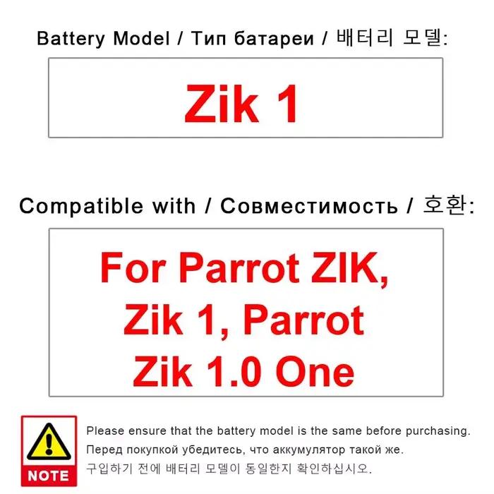 Alimentation électrique fiable, batterie de casque respectueuse de l'environnement pour Parrot Zik 1