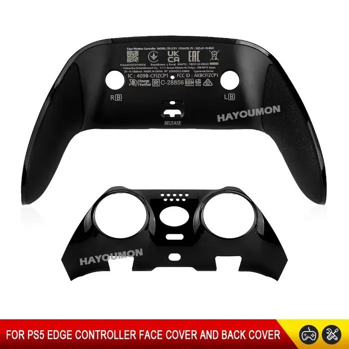 Coque décorative supérieure et inférieure 2 en 1 pour manette sans fil PS5 Edge, remplacement de la 