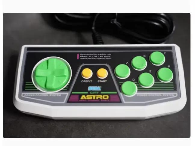 Pour SEGA Astro City Mini Arcade contrôleur d'origine Compatible avec PC (3 couleurs)