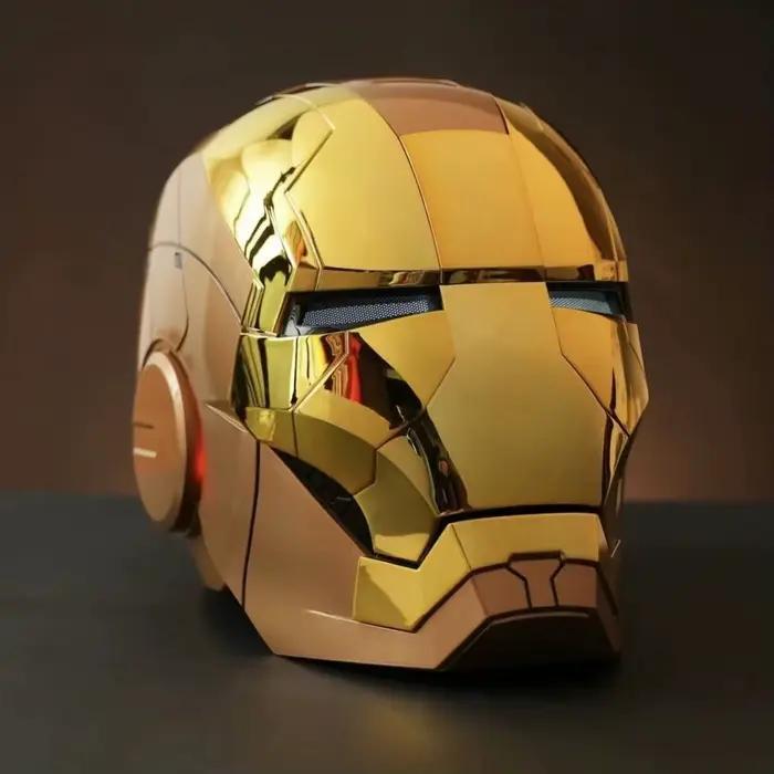 Casque Iron Man Mk5 électrique, modèle Mk50, multi-pièces, ouverture et fermeture, commande vocale, 