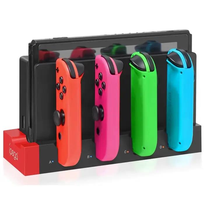 Station de chargement IPEGA PG-9186 pour Switch & OLED - Charge jusqu'à 4 contrôleurs, compatible av