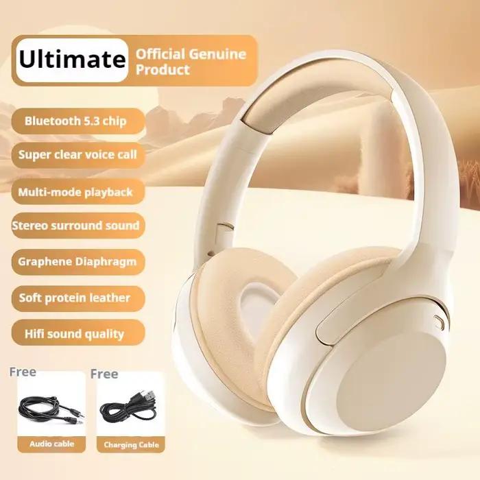 Casque sans fil Bluetooth pour jeux 360 °   Casque audio surround avec basses profondes, réduction d
