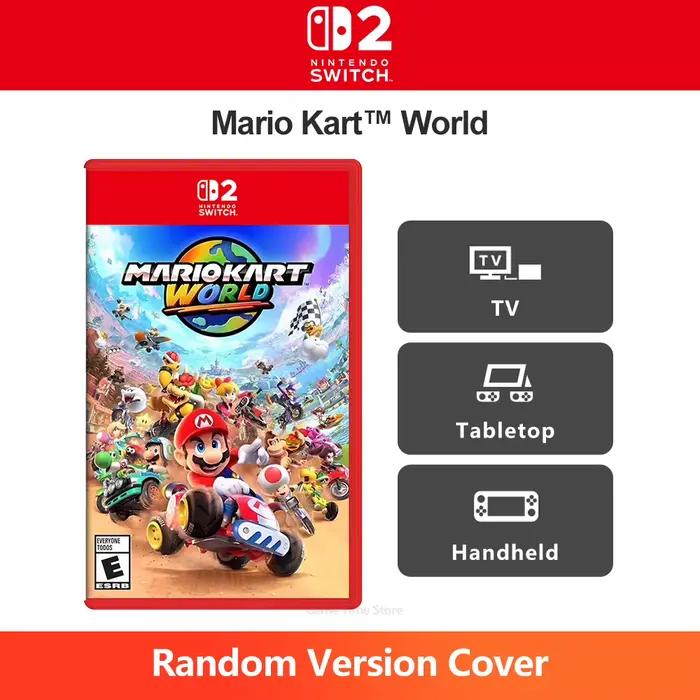 Mario Kart World Nintendo Switch 2 Juegos Offres de jeux Support de carte de jeu physique Multijoueu