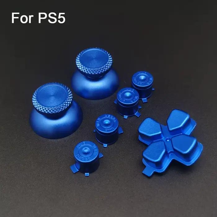 Kit de boutons métalliques ABXY, D-pad et joysticks pour manette PS5 – Pièces de rechange personnali