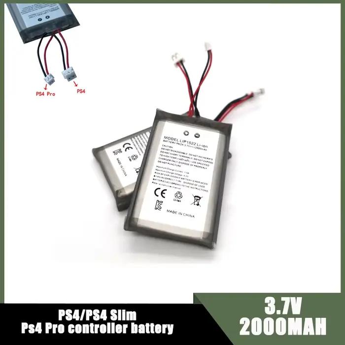 Batterie de contrôleur PS4 pour SONY PS4 Pro, 2000mAh, LIP1522 Dualshock 4 V1 V2, contrôleur sans fi