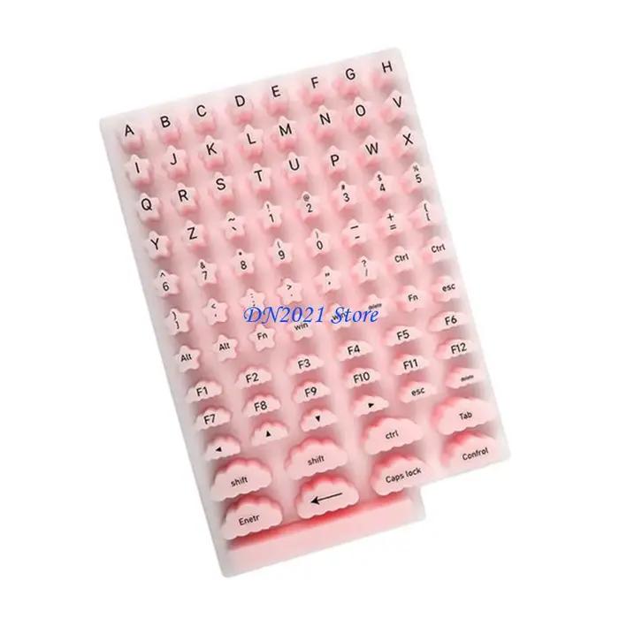 F3KE rehausseurs clavier en Silicone souple, extensions hauteur touches, autocollants