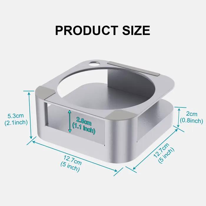 Boîtier Hub USB-C pour Mac Mini M4/M4 Pro avec support de fixation USB3