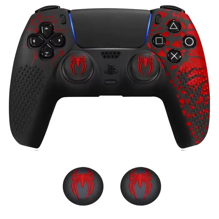 Pour PS5 Playstation 5 contrôleur housse de protection souple anti-dérapant peau de Silicone avec po