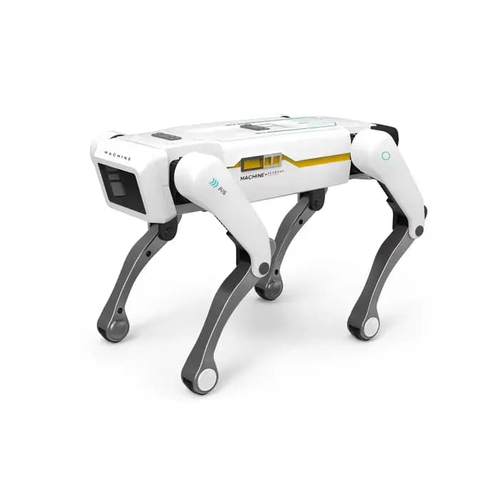 Robot chien télécommandé avec fonction de serrage de main, intelligence artificielle, double système