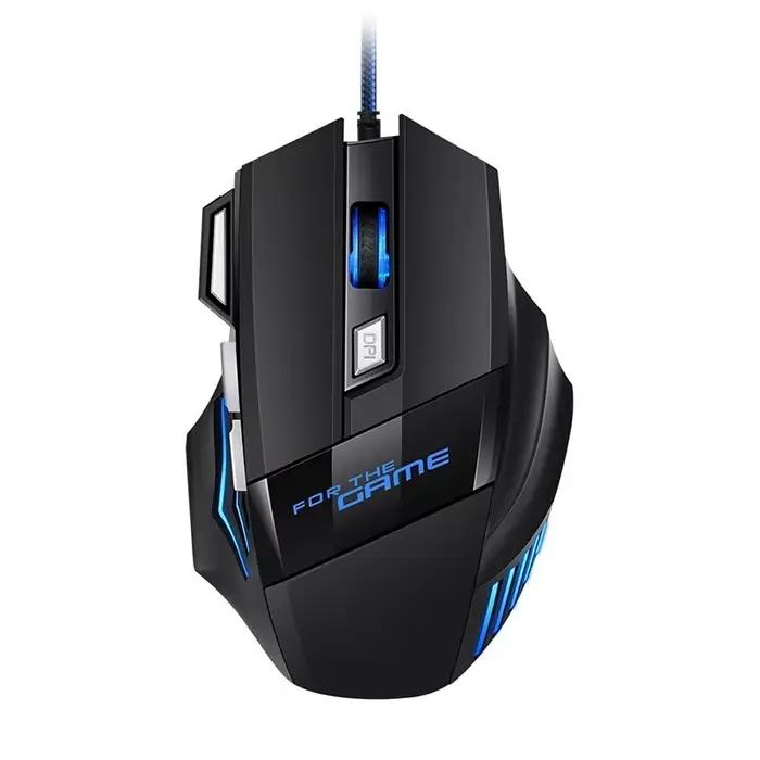 Souris de jeu filaire USB, vente directe d'usine, avec éclairage arc-en-ciel pour le jeu