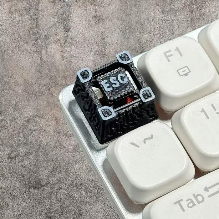 Capuchons de touches épée créatifs et personnalisés, clavier mécanique de jeu à axe transversal, rét