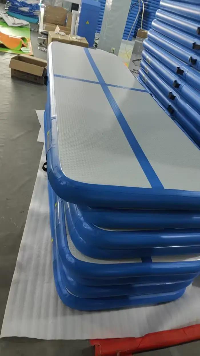 Tapis de gymnastique gonflable pour acrobaties, épais, léger, en PVC, portable, pour la maison, l'en