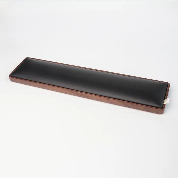 Repose-poignet ergonomique pour clavier en bois – Bois naturel, accessoire de bureau durable pour 10