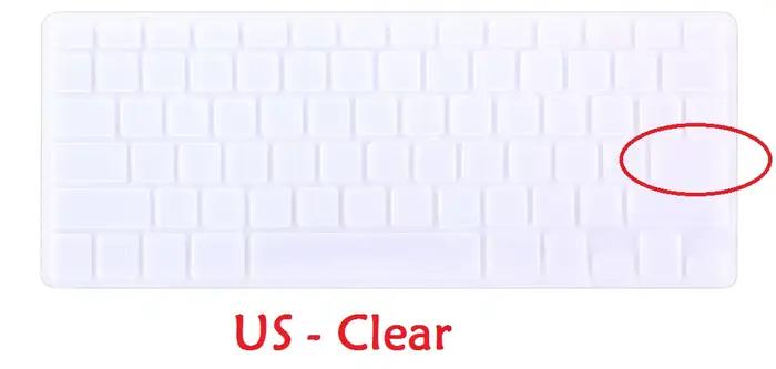 Clavier espagnol ue US pour Macbook Air Pro Retina 13 15 housse de clavier espagnol silicone A1466 A