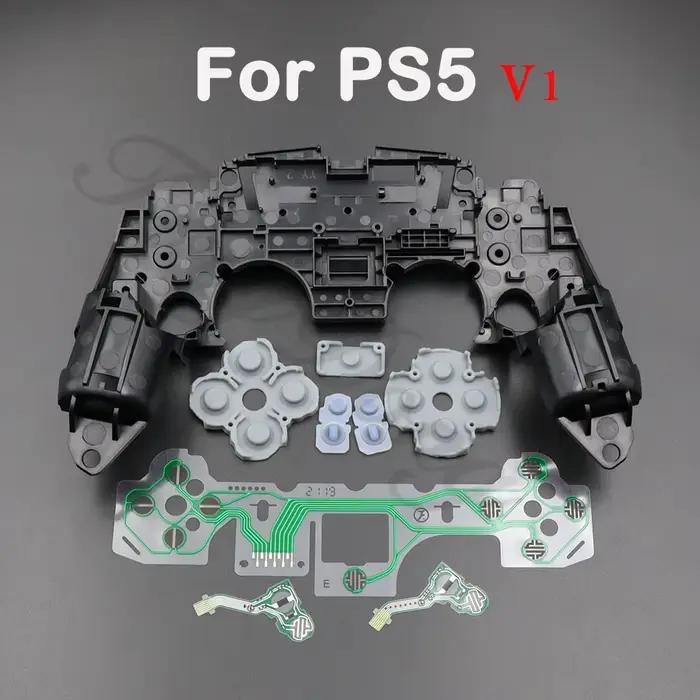 1 ensemble pour manette PS5 V1 V2 V3 BDM-010/020/030 : cadre central, film conducteur et patin condu