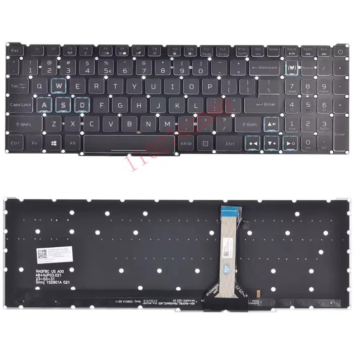 Clavier rétroéclairé rvb américain pour Acer Predator Helios 300 PH315-53 PH315-54 PH317-54 N18I3 N2