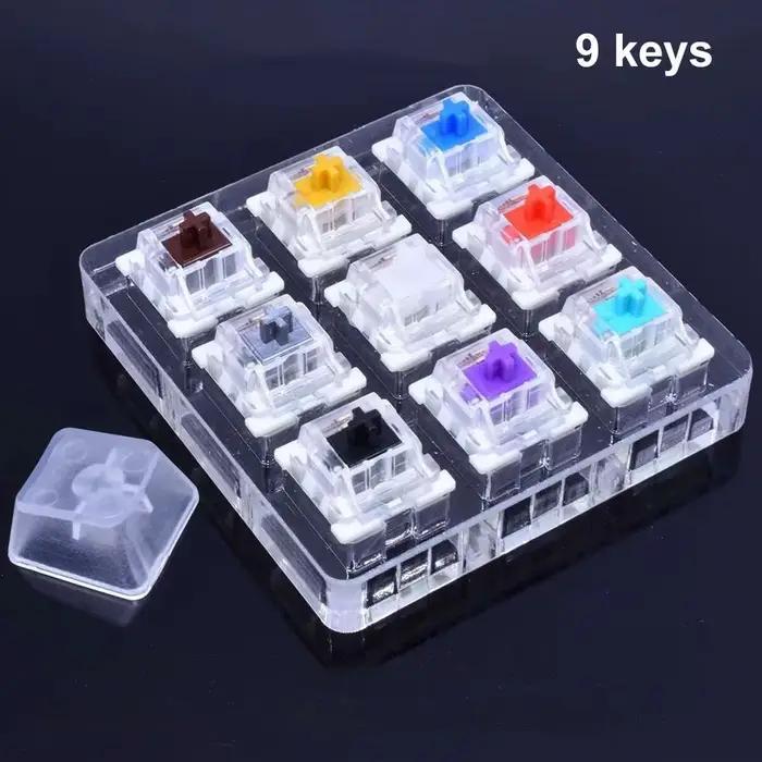 Testeur de Switches Outemu 9/12 touches pour clavier mécanique gaming – Switches bleus linéaires, cl