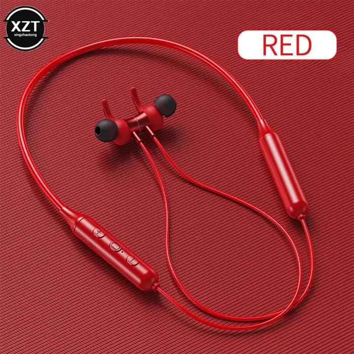 Écouteurs sans fil Bluetooth 5.0, oreillettes magnétiques stéréo, casque d'écoute étanche IPX5, rédu