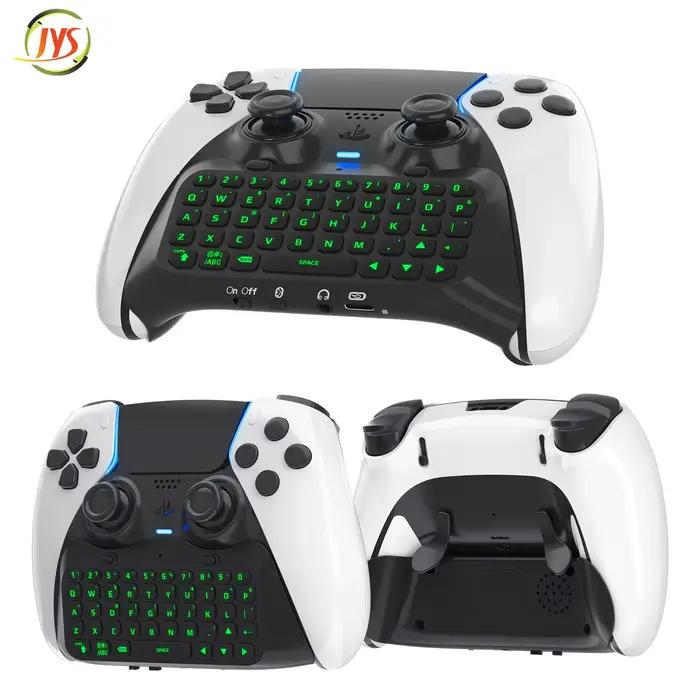 Clavier de contrôleur sans fil Bluetooth, rétro-éclairage vert, haut-parleur intégré pour poignée PS