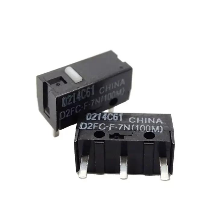 Micro-interrupteurs pour souris D2FC-F-7N (100M), 2/10 pièces, boutons Fretting, D2FC-7N, points bla