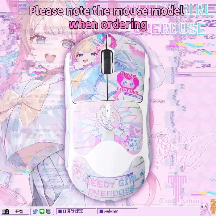 Anime nécessiteux Streamer surcharge Keycap clavier mécanique PBT + PC personnalisé mignon Keycap PC