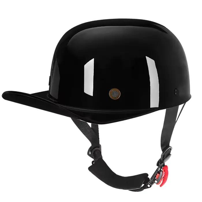Casquette de baseball pour casque de moto Vintage, pour hommes et femmes, scooter pour enfants, demi