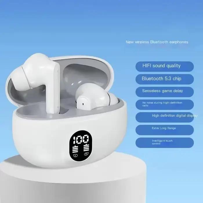 Écouteurs sans fil Bluetooth de jeu, avec Microphone, réduction du bruit, basses haute fidélité, off