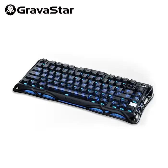Clavier mécanique GravaStar K1 Unlimited Black Cocoon 75 colonnes pour la maison, avec connectivité 