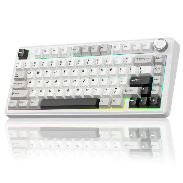 Clavier mécanique de jeu SOLAKAKA A75 avec joint d'étanchéité, disposition compacte 75 %, connexion 