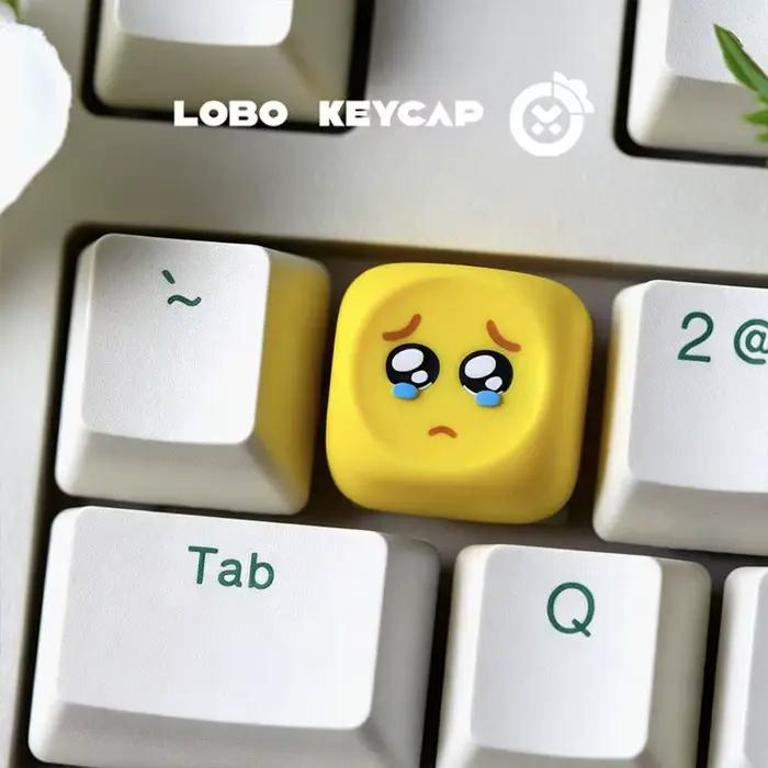 Série d'émoticônes : Keycap personnalisé en résine pour clavier mécanique, design mignon et unique, 