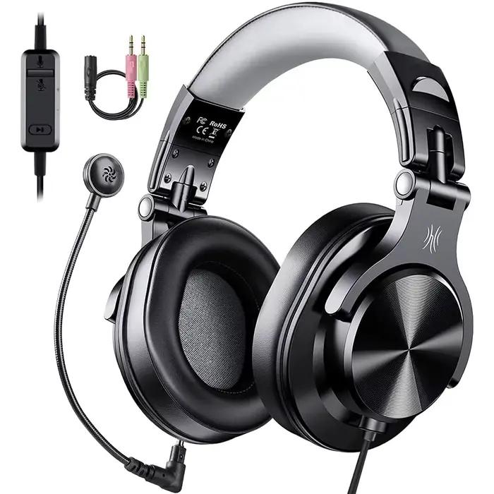 Oneodio – casque gaming de jeu filaire 3.5mm sur l'oreille avec Microphone détachable pour PC, ordin