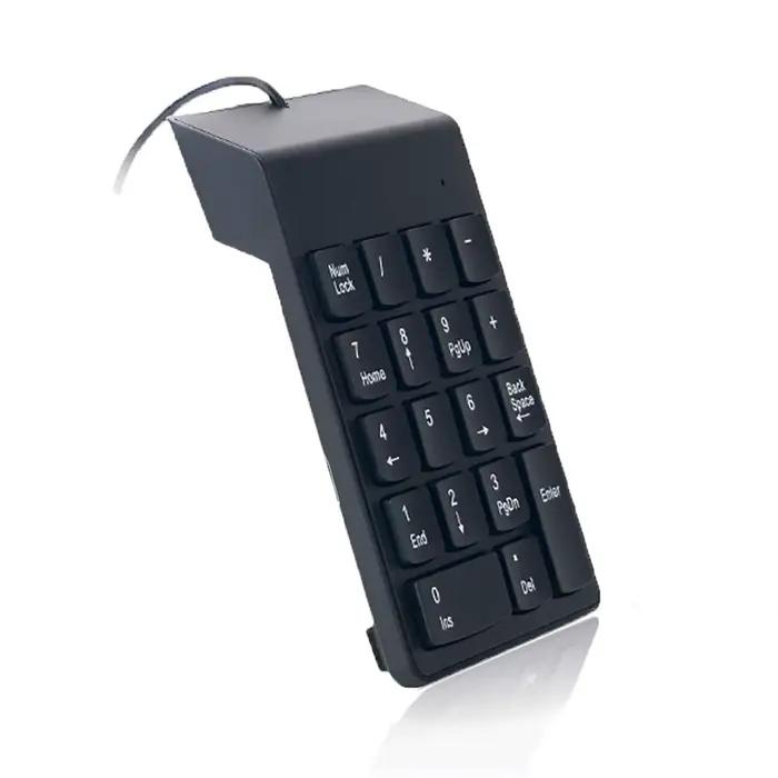 Pavé numérique USB filaire mince Mini pavé numérique clavier numérique 18 touches pour ordinateur po