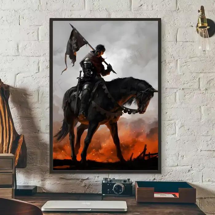 Jeu Kingdom Come Deliverance 2 affiche HD art collant mur étanche maison salon chambre bar décoratio