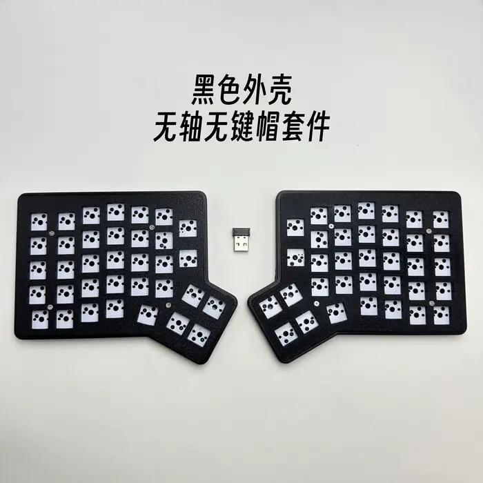 Clavier mécanique ergonomique sans fil Redox Ergodox avec boîtier PLA, supportable en plug-and-play,