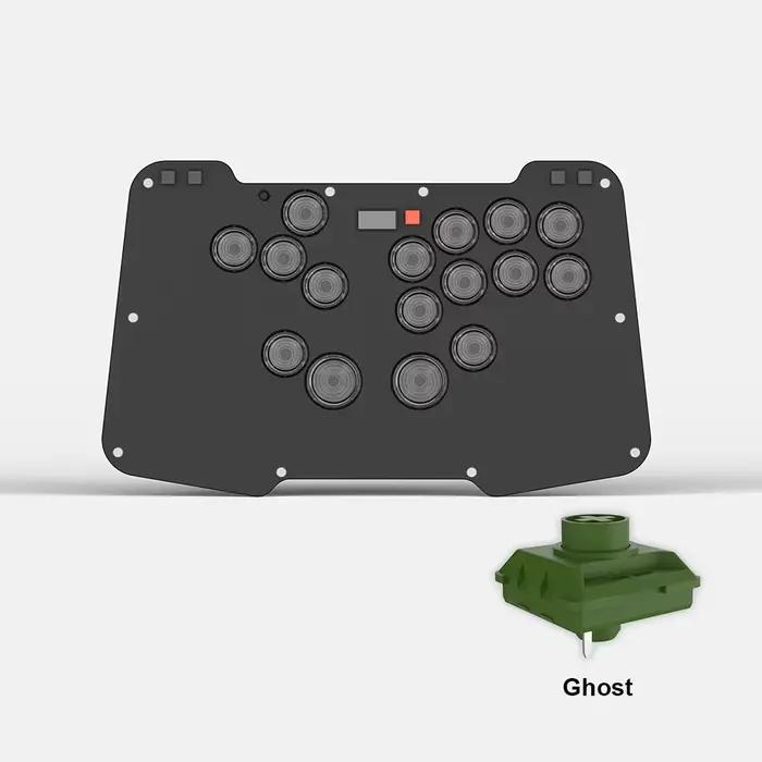 Contrôleur ergonomique sans levier Duelpad Zen16 basé sur le contrôleur ergonomique GP2040-CE à bout