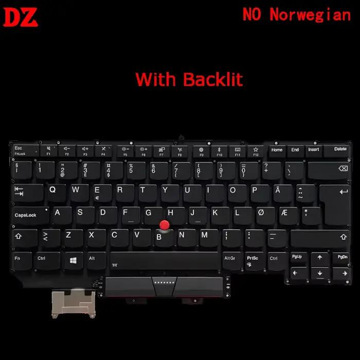Clavier rétroéclairé LAS Latin Spanish BG FR French BR Brazil HU IL NO BE PT HU DK SE pour ordinateu