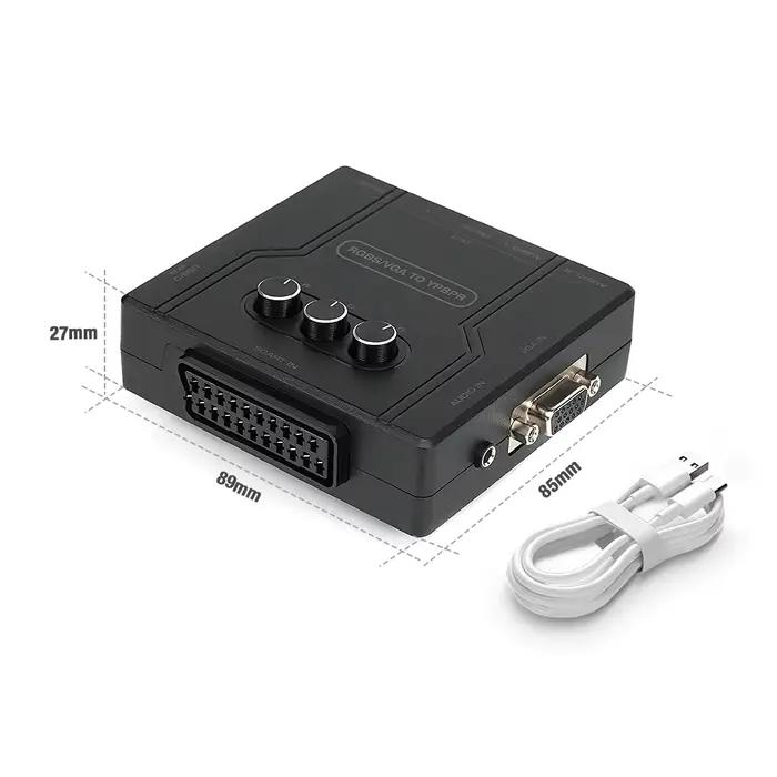 Bitfunx RGBS VGA vers YPBPR convertisseur de composants péritel vers YPBPR YCBCR pour consoles de je