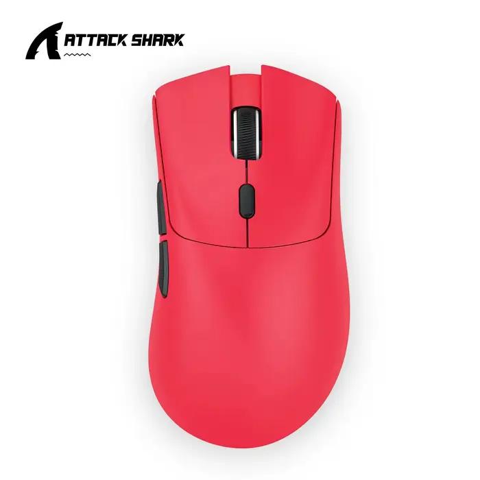Souris sans fil Attack Shark R1 pour le jeu, capteur PAW3311 1000 Hz, rechargeable, Bluetooth tri-mo