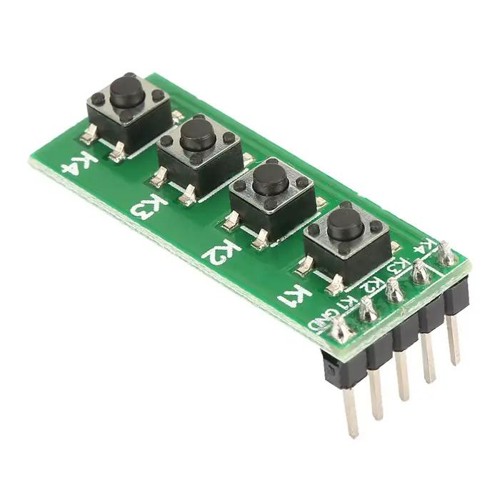 Module de clé à 4 boutons, Module de bouton poussoir à 4 touches, Module de bouton poussoir à 4 touc
