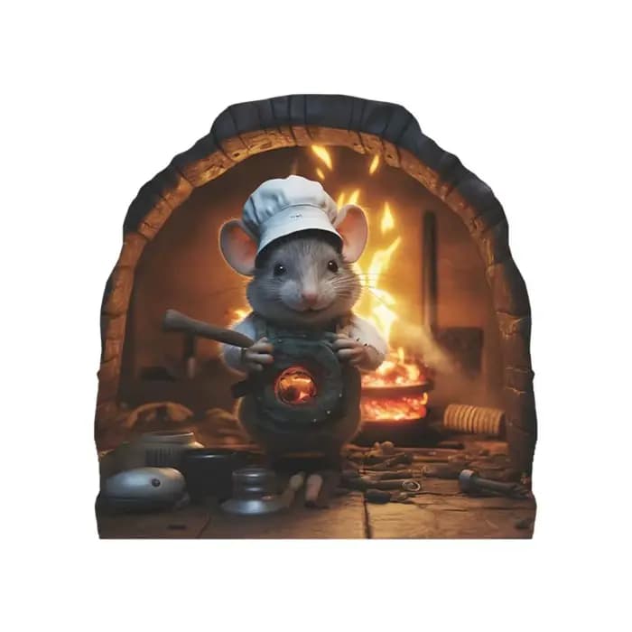 Dessin animé petit Rat trou autocollant Mini mignon souris trou Stickers muraux bricolage trou de so