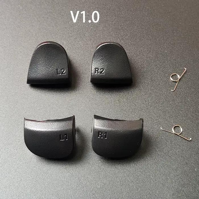 1 jeu de boutons de déclenchement noirs de remplacement R1 L1 R2 L2 pour PS5 010 020 030, clé de jeu