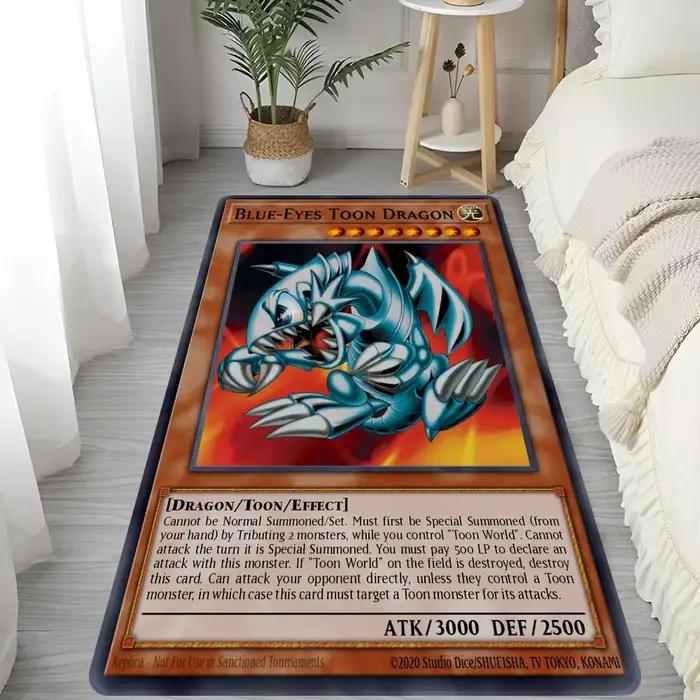 Tapis de couloir Yu-Gi-Oh MONSTER, antidérapant, pour buanderie, décoration de buanderie, balcon, sa