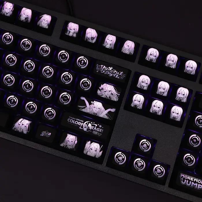 Yoisaki-Clavier mécanique à trou noir Swallow, Keycaps pour Corsair K70, K95, Keycap rétro4.2, Oke A