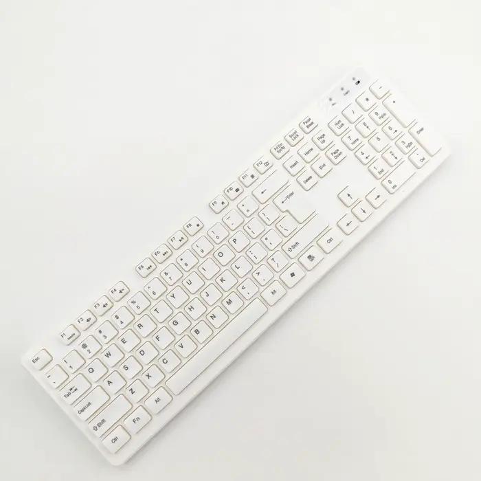 Clavier sans fil français 100% disposition ISO 105 touches anglais espagnol russe arabe portugais fr