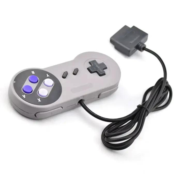 Manette de jeu filaire pour système SNES, 2 pièces, contrôleur de jeu