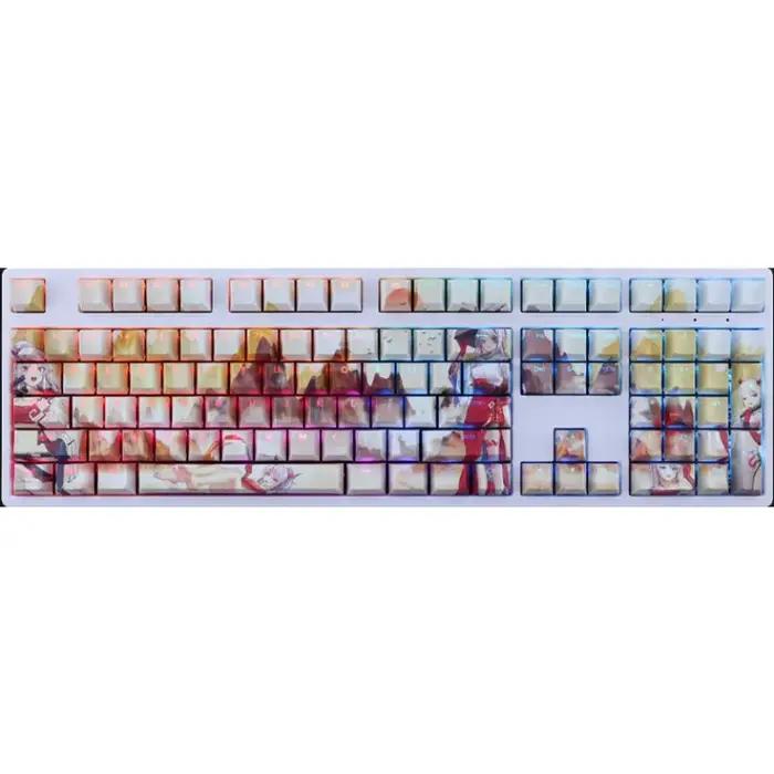 108 touches/ensemble Nian archevaliers Anime thème Style beauté fille PBT Keycaps profil cerise pour